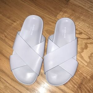 Everlane form sandal light blue